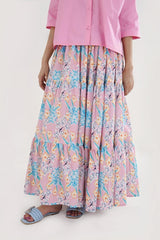 Rosé Bloom Two-Piece Premium soft Cotton Set