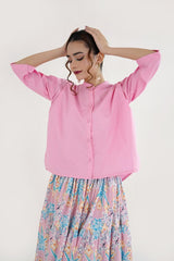 Rosé Bloom Two-Piece Premium soft Cotton Set